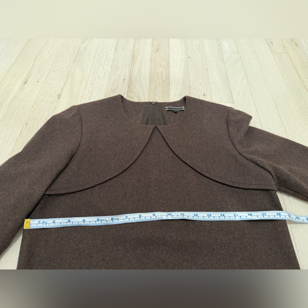 Tocca Brown Wool and Cashmere Long Sleeve Dress Women’s Size 8 - Picture 8 of 10